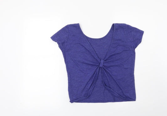 dELiA*s Womens Purple Basic T-Shirt Size M