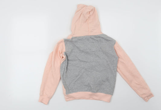 Lee Cooper Girls Pink Pullover Hoodie Size 9-10 Years