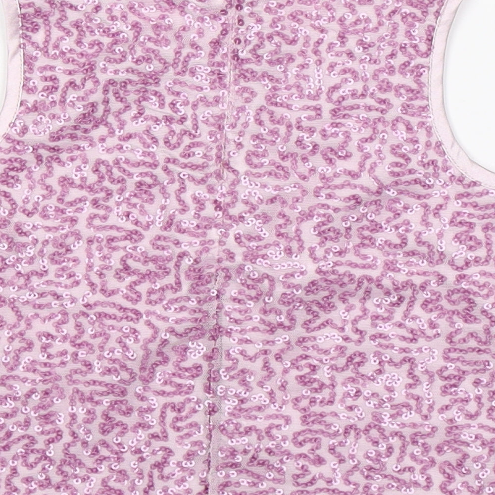 Marks and Spencer Girls Pink Basic T-Shirt Size 4-5 Years