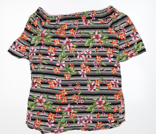 Peacocks Womens Multicoloured Floral Pullover Jumper Size L