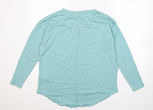 b.young Womens Blue Knit Pullover Jumper Size M