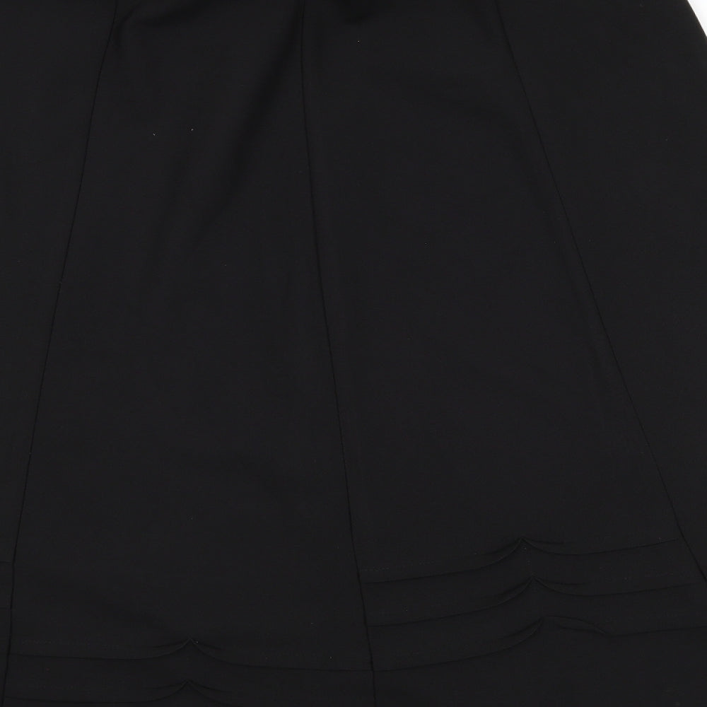 BM Womens Black Swing Skirt Size 14