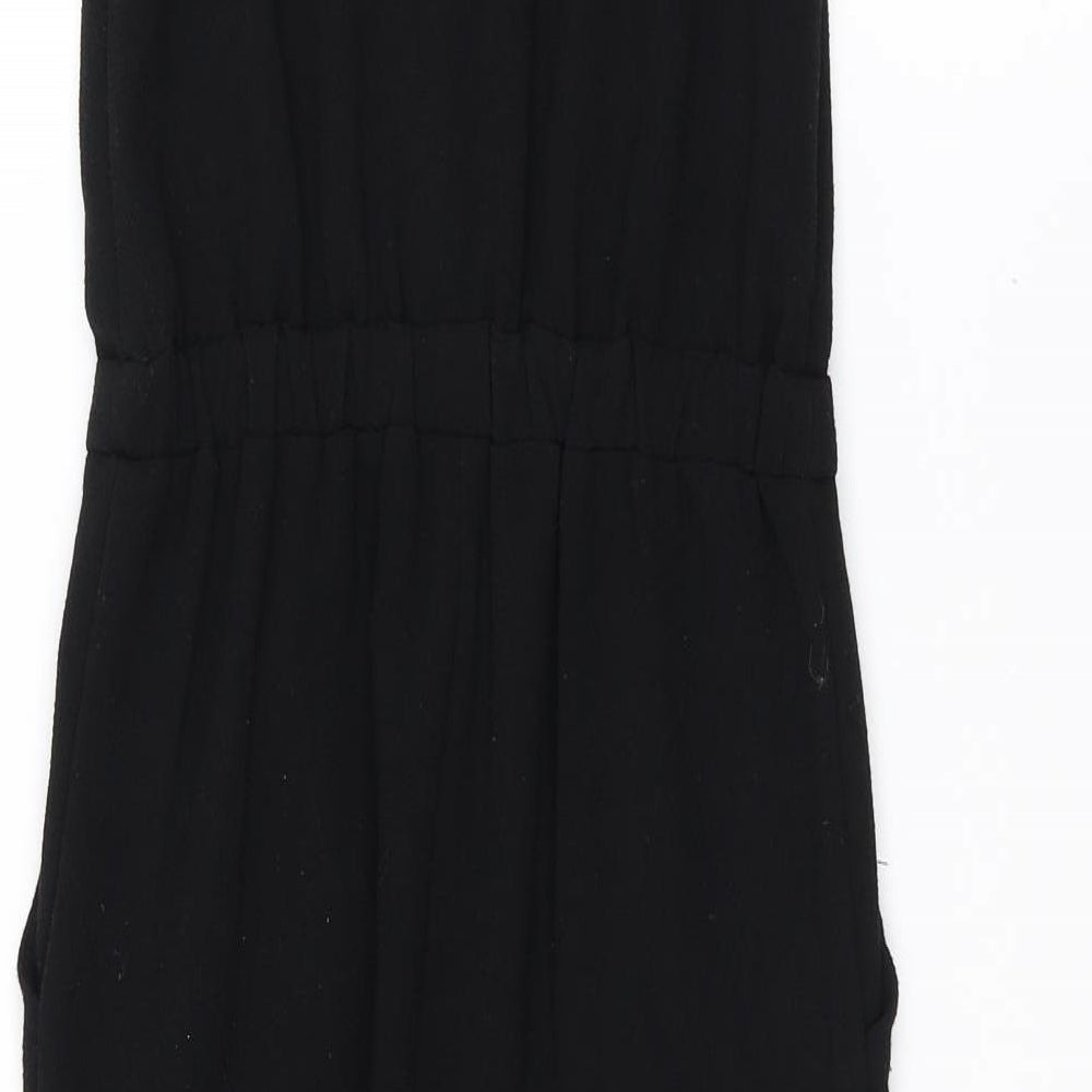 NEXT Girls Black Bodysuit One-Piece Size 7 Years