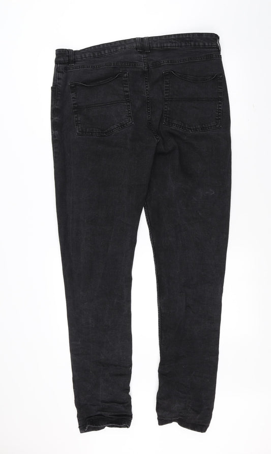 COLLUSION Womens Black Straight Jeans Size 40 L31 in