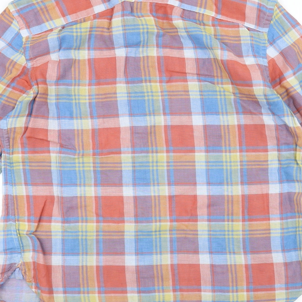 Gap Mens Orange Dress Shirt Size S