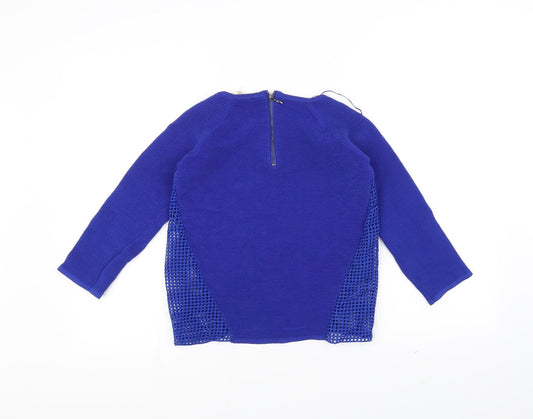 NAF NAF Womens Blue Pullover Jumper Size S