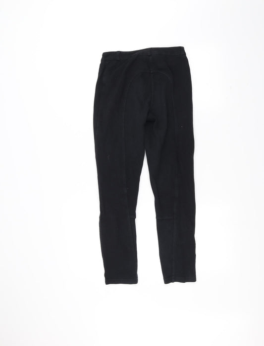 Olympus Womens Black Sweatpants Trousers Size 8 L25 in