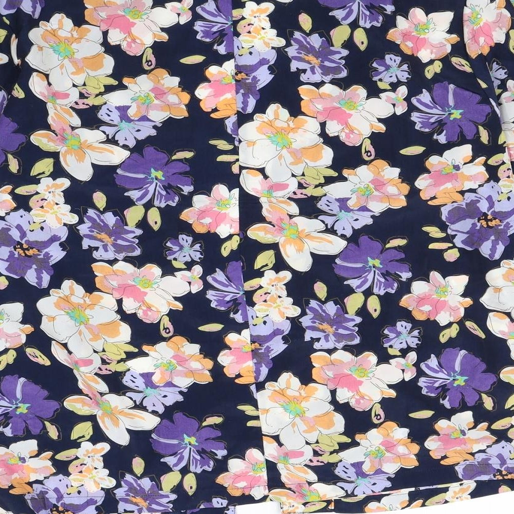 So Fabulous Womens Blue Floral Jacket Size 16