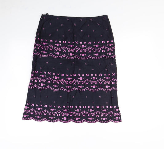 Per Una Womens Blue Straight & Pencil Skirt Size 12