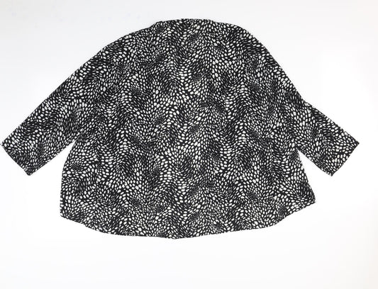 Preworn Womens White Polka Dot Jacket Size 18