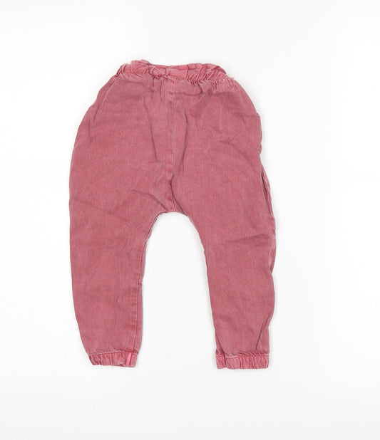 NEXT Girls Purple Capri Trousers Size 12-18 Months