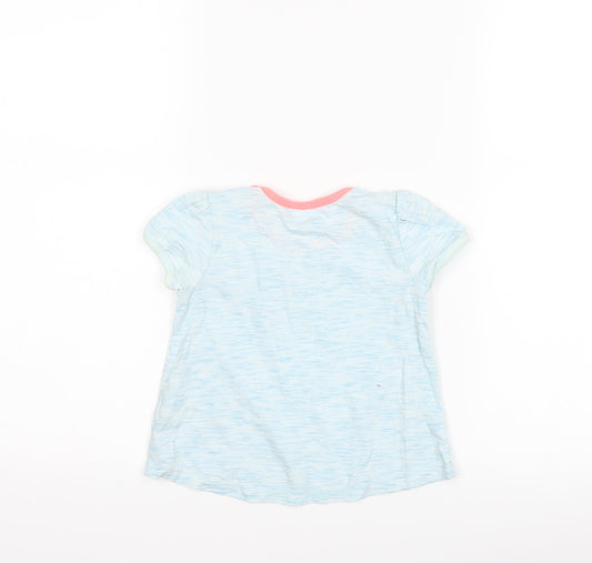 NEXT Girls Blue Basic T-Shirt Size 9-12 Months
