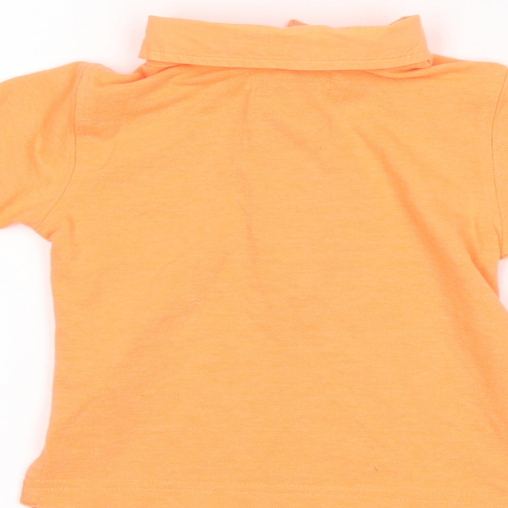 BHS Boys Orange Basic Polo Size 12-18 Months - neon
