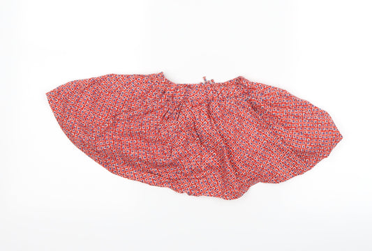 NEXT Girls Red Geometric A-Line Skirt Size 9-12 Months