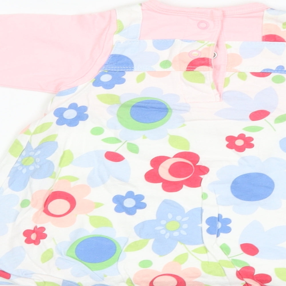 Marks and Spencer Girls White Floral A-Line Size 3-6 Months