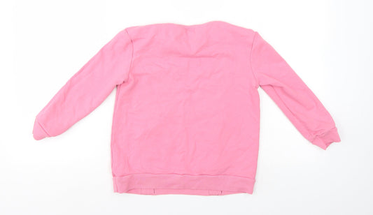George Girls Pink Pullover Sweatshirt Size 8-9 Years