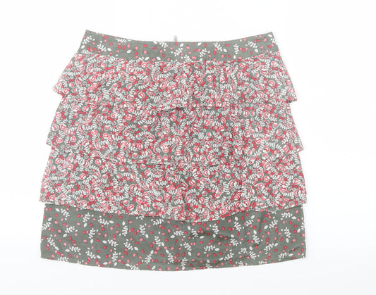Oasis Womens Pink Floral Straight & Pencil Skirt Size 10