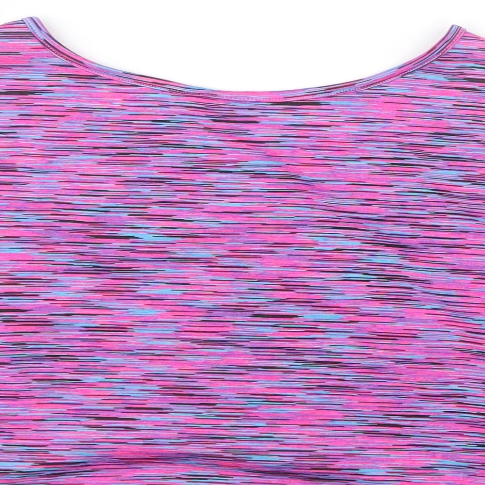 TU Girls Purple Cropped T-Shirt Size 10 Years - Unicorn