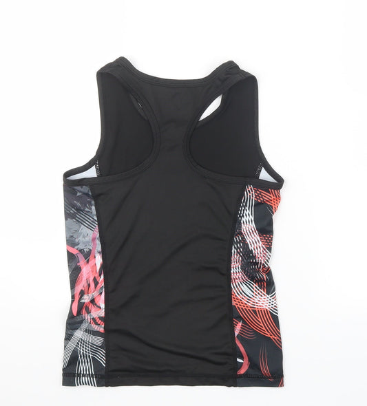 Young Dimension Girls Black Basic Tank Size 10-11 Years