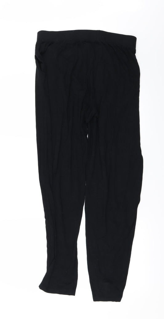 Marks and Spencer Womens Black Trousers Size 12 L28 in