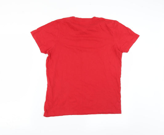 TEX Mens Red T-Shirt Size S - sport town and country