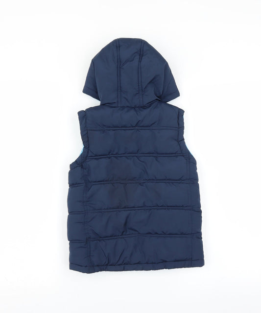 Preworn Boys Blue Gilet Jacket - Bodywarmer