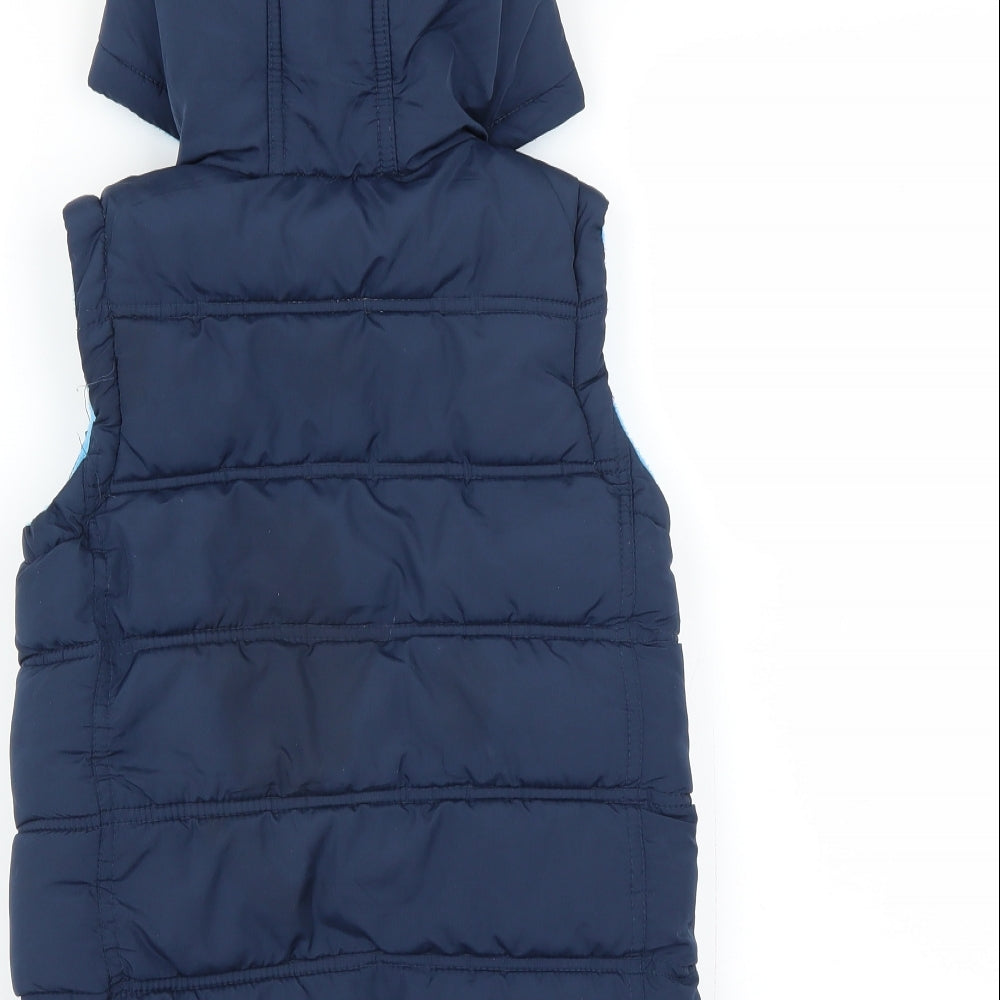 Preworn Boys Blue Gilet Jacket - Bodywarmer