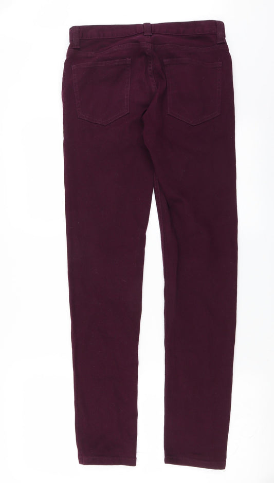 Primark Womens Purple Denim Skinny Jeans Size 28 in L32 in