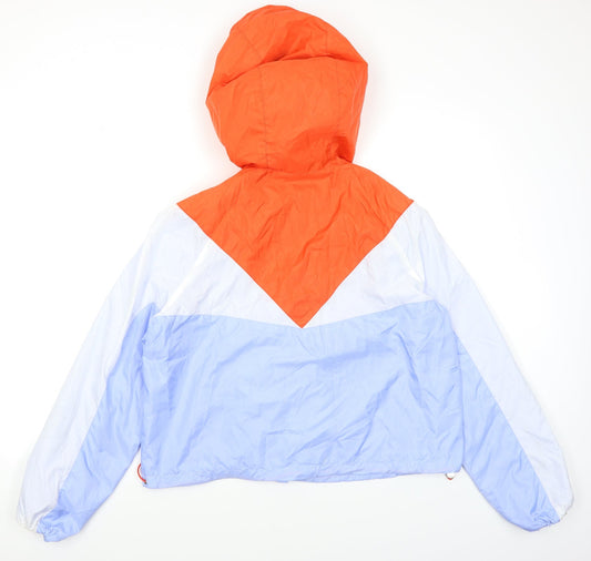 Divided Womens Blue Rain Coat Jacket Size 14