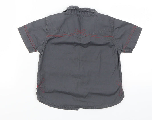 George Boys Grey Basic Button-Up Size 12-18 Months