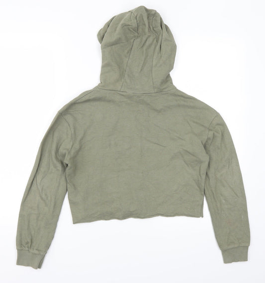Evie Girls Green Pullover Hoodie Size 9-10 Years - Girld Can Do Anything