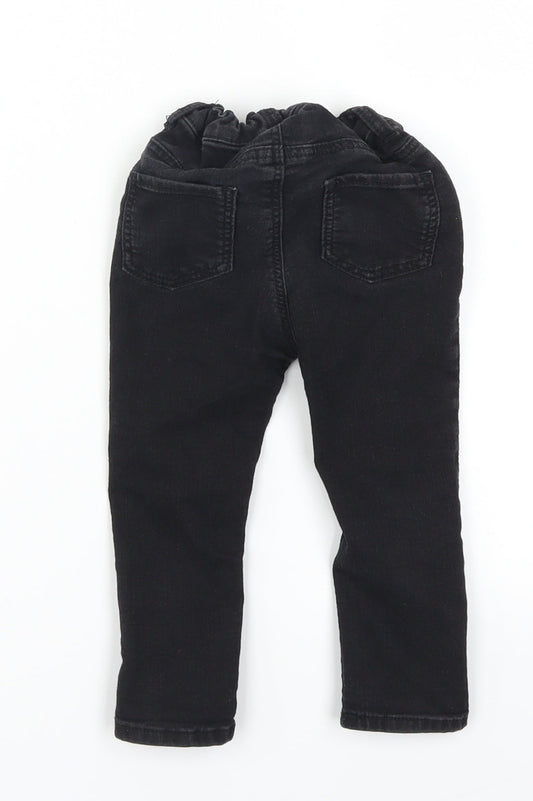 H&M Baby Black Denim Capri Jeans Size 12-18 Months