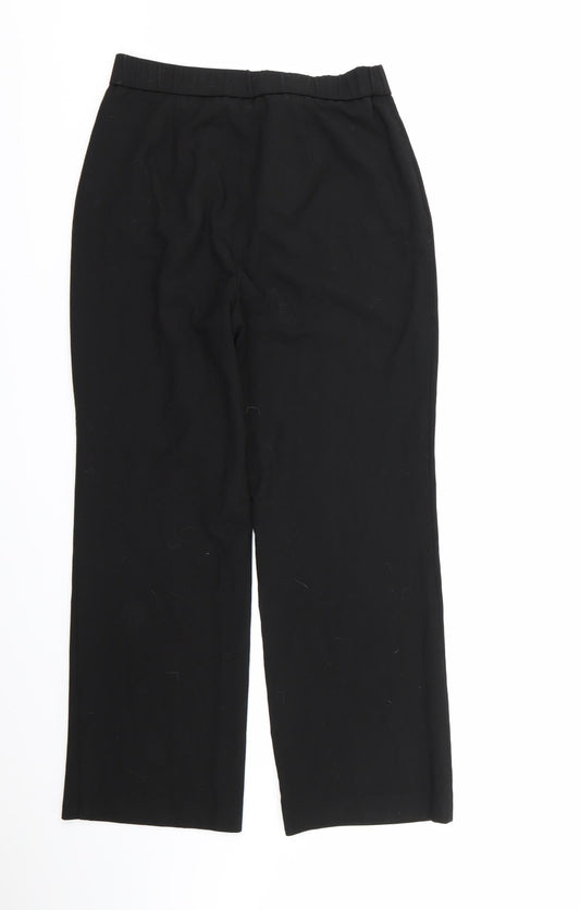 Magi Womens Black Rayon Dress Pants Trousers Size 12 L25 in