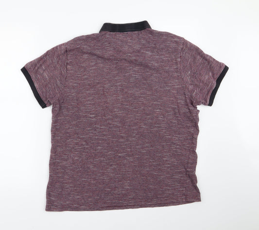 Easy Mens Purple Polo Size L