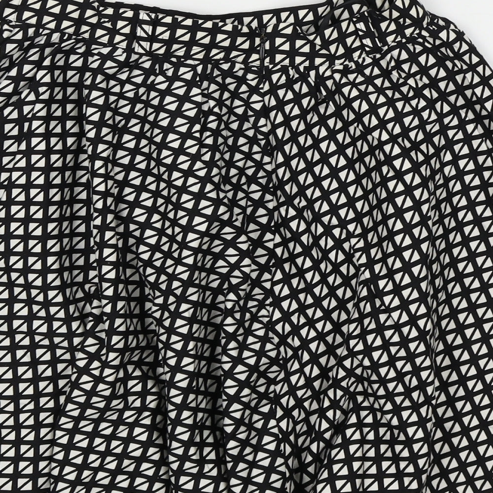 River Island Womens Black Check Mini Skirt Size 10