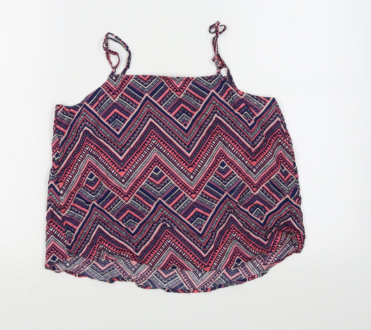 Divided by H&M Womens Multicoloured Geometric Camisole Tank Size 12
