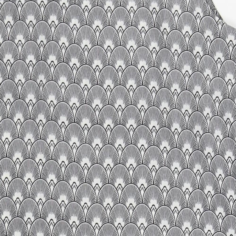 H&M Womens Black Argyle/Diamond Pencil Dress Size 8