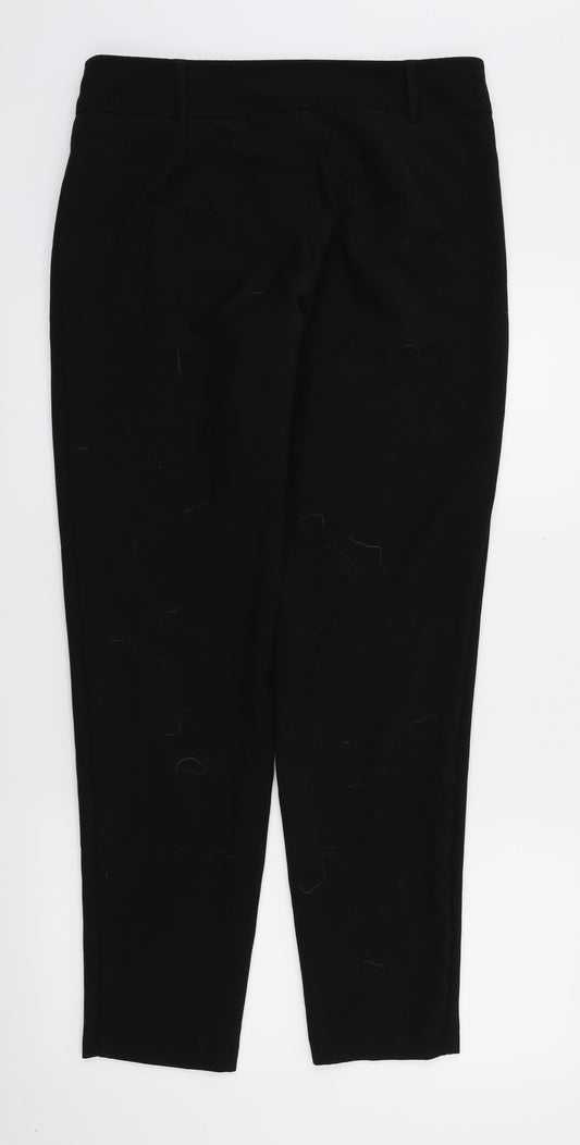 next Womens Black Trousers Size 10 L29 in