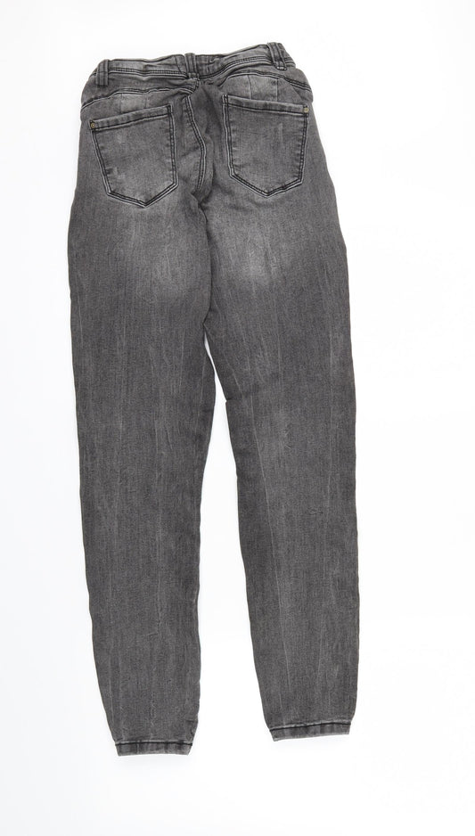 Primark Womens Grey Skinny Jeans Size 10 L27 in