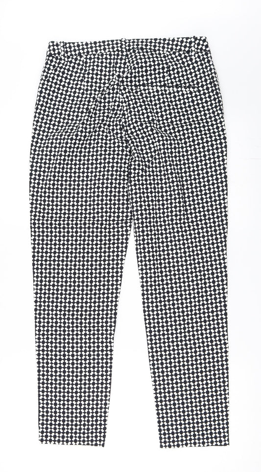 H&M Womens Black Capri Trousers Size 40 L27 in