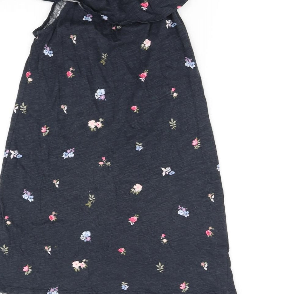 H&M Girls Blue Floral Fit & Flare Size 11-12 Years