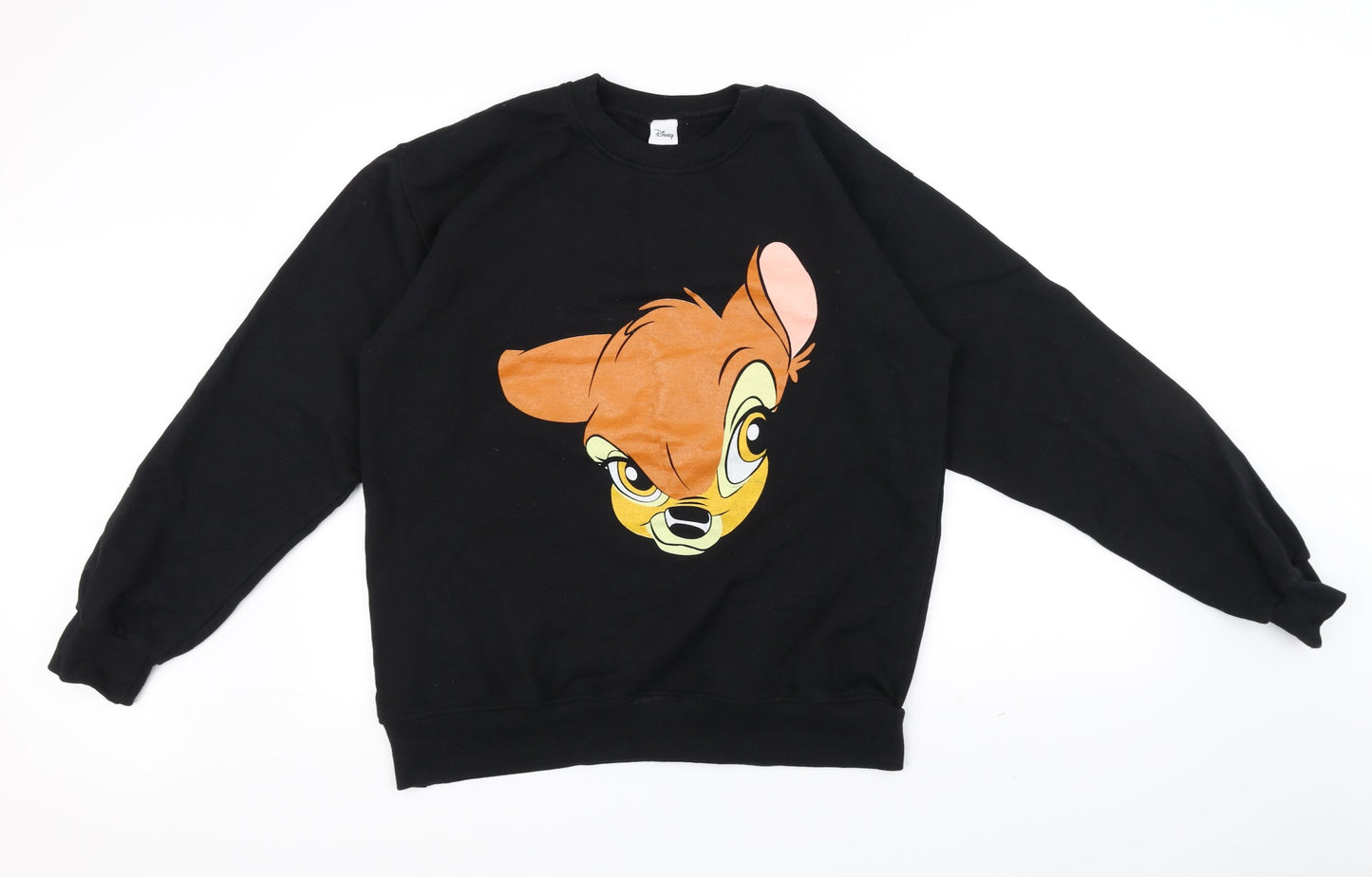Disney Womens Black   Pullover Jumper   - bambi