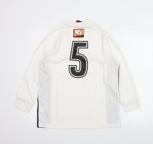 Sainsburys Boys White Basic T-Shirt Size L
