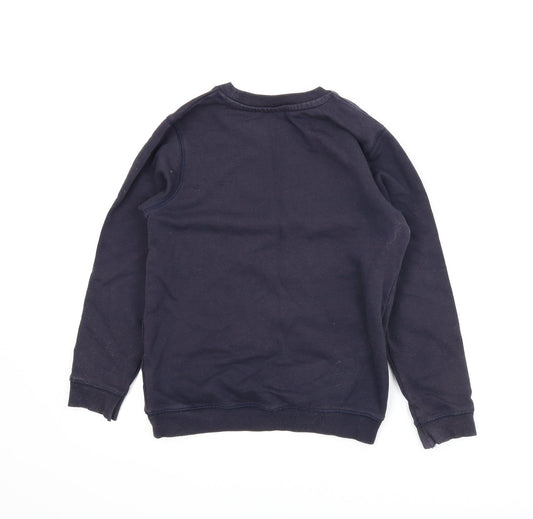 TU School Boys Blue Pullover Jumper Size 9 Years