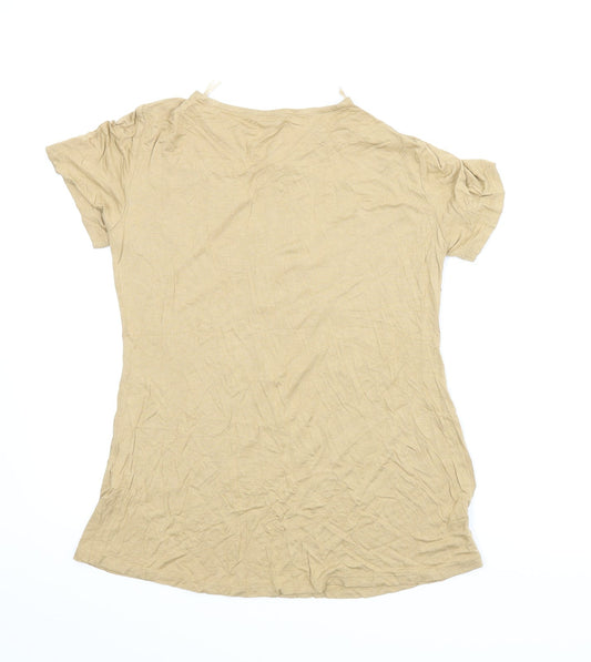 Select Womens Beige Basic Blouse Size 12