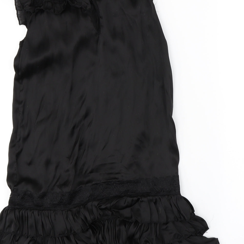 AX Womens Black A-Line Size 10