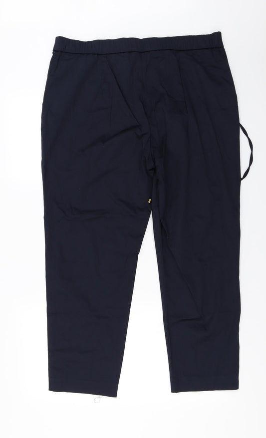 Very Womens Blue Trousers Size 18 L25 in
