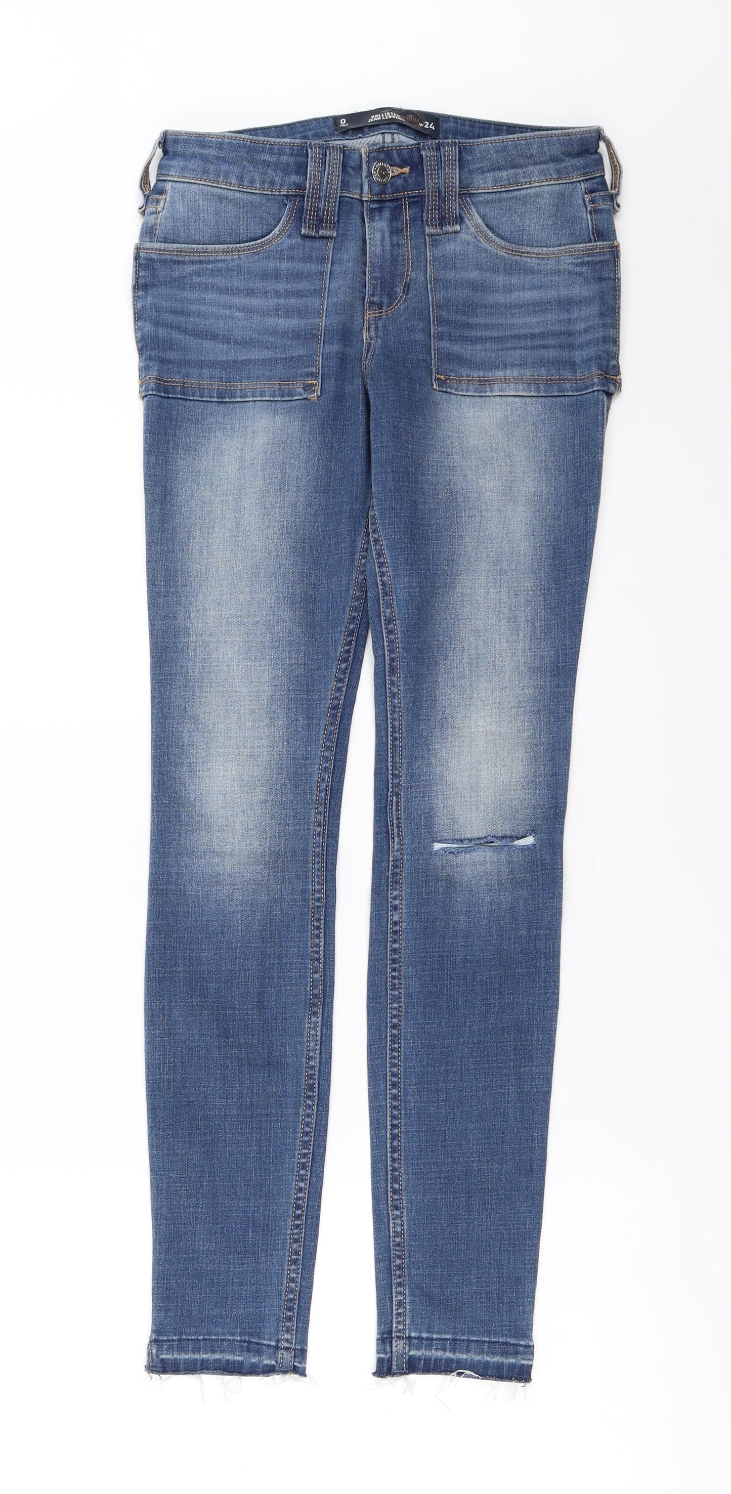 Hollister Womens Blue Straight Jeans Size 24 in L27 in