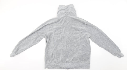 Miss Fiori Womens Grey Full Zip Jumper Size 14