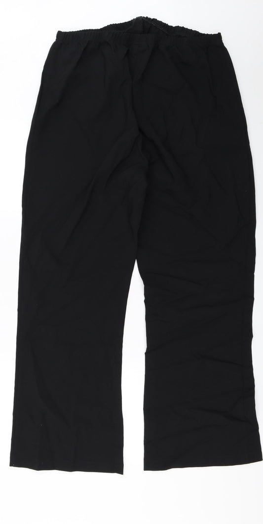 Now Womens Black Trousers Size 18 L27 in